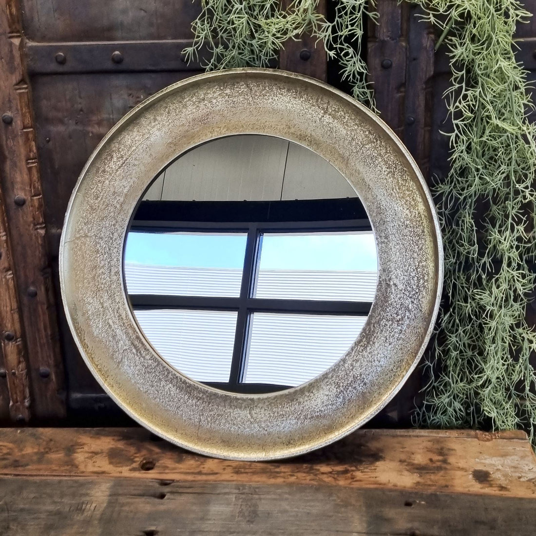 Spiegel Rond Goud Groot - Industrieelinhuis.nl