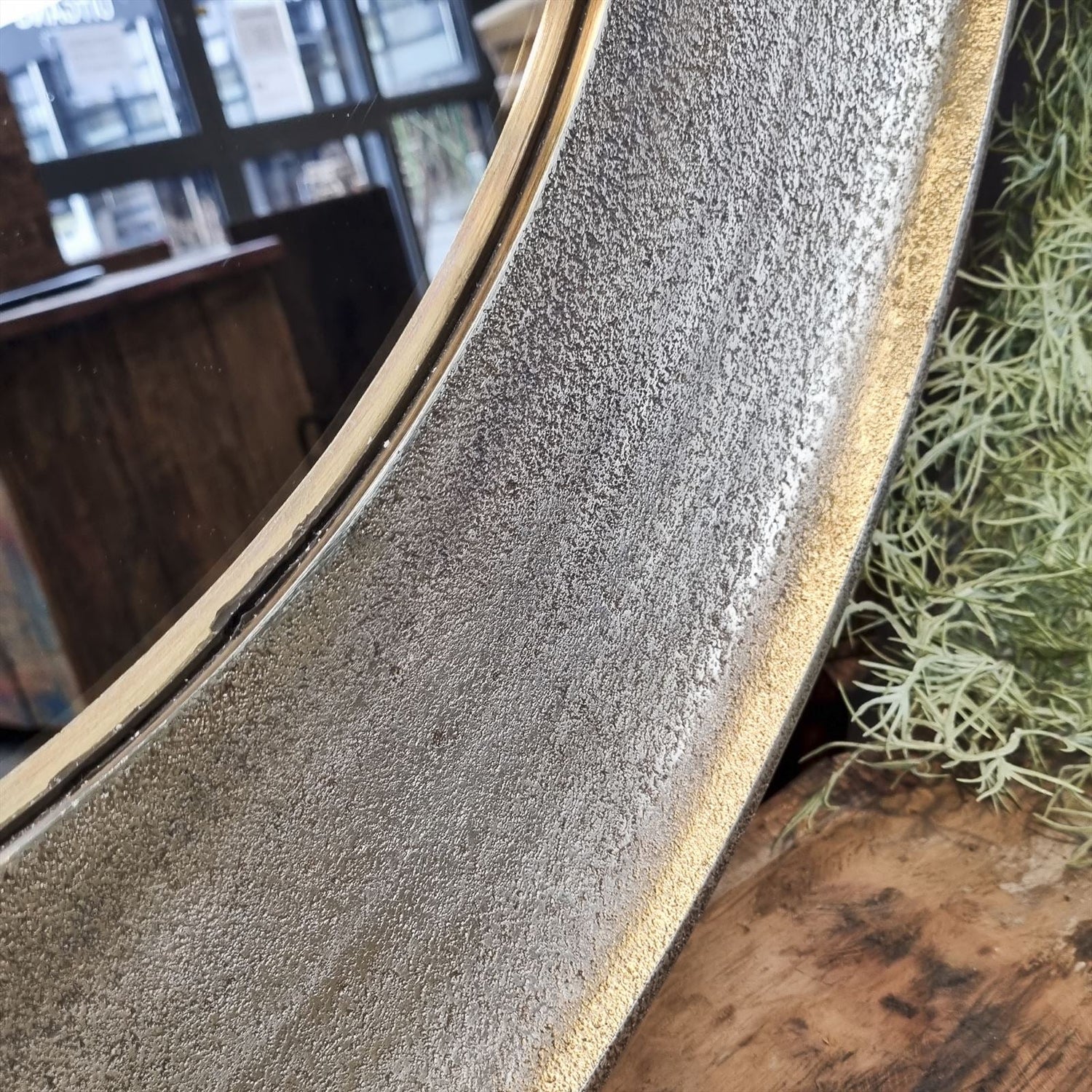 Spiegel Rond Goud Groot - Industrieelinhuis.nl