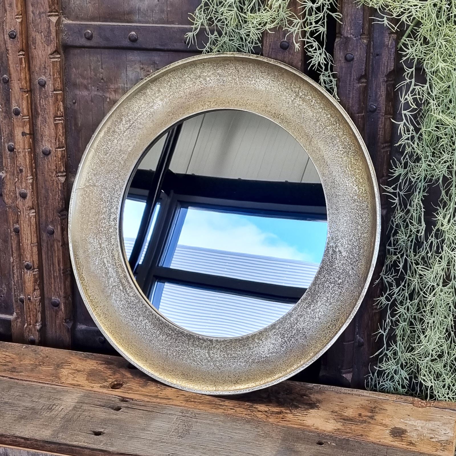 Spiegel Rond Goud Groot - Industrieelinhuis.nl