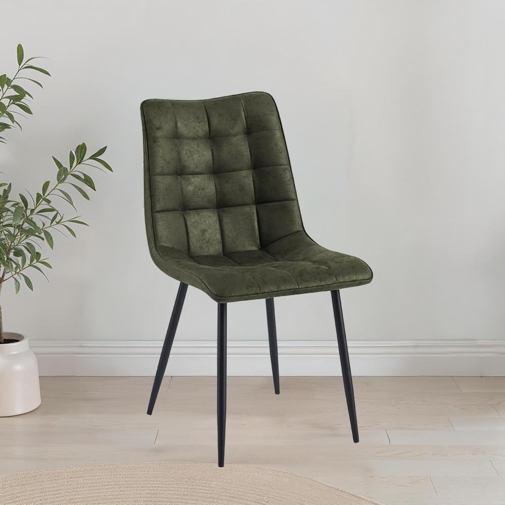 Eetkamerstoel Lucille CEP 04 Army Groen - Industrieelinhuis.nl