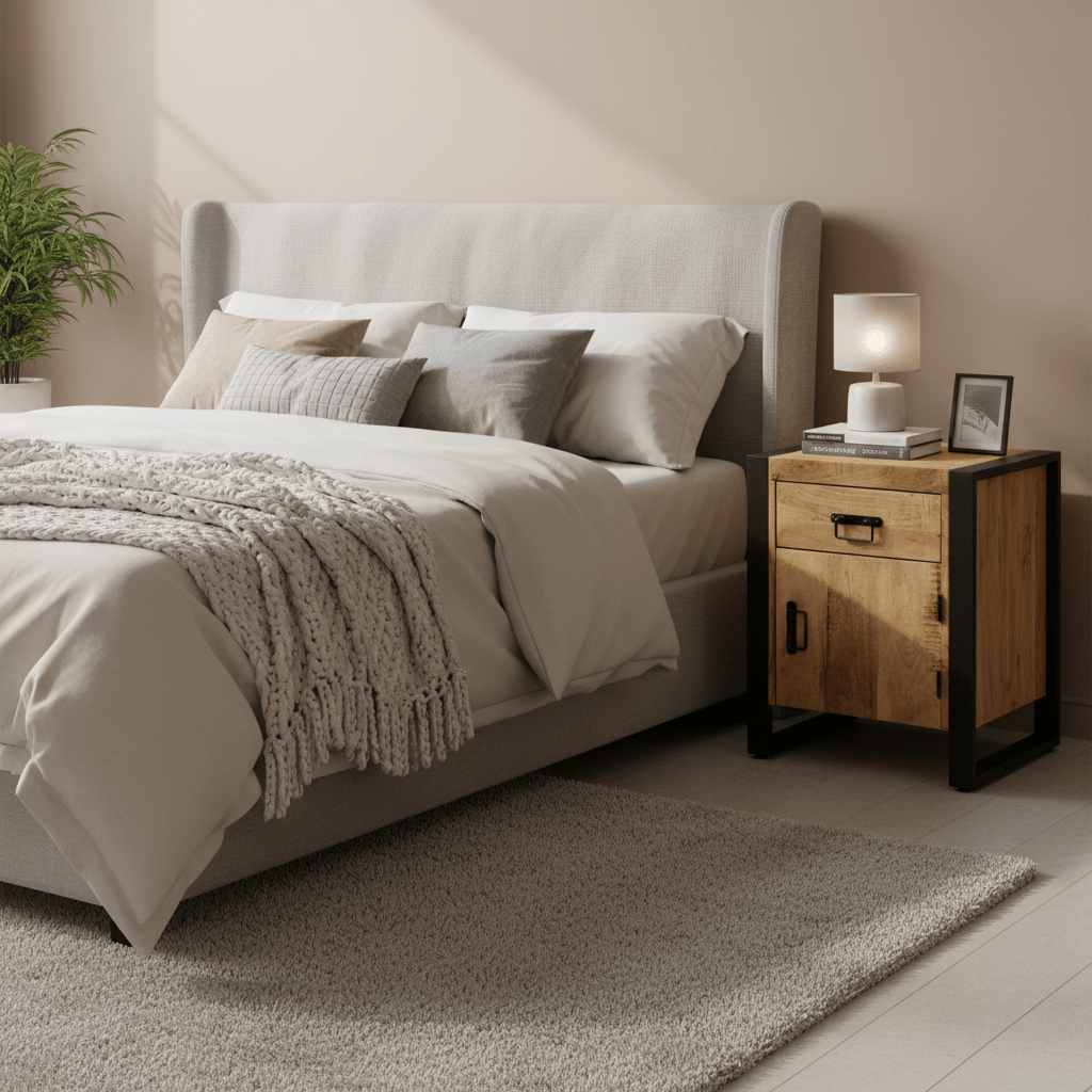 Nachtkast Britt Deuropening naar Rechts - Industrieelinhuis.nl