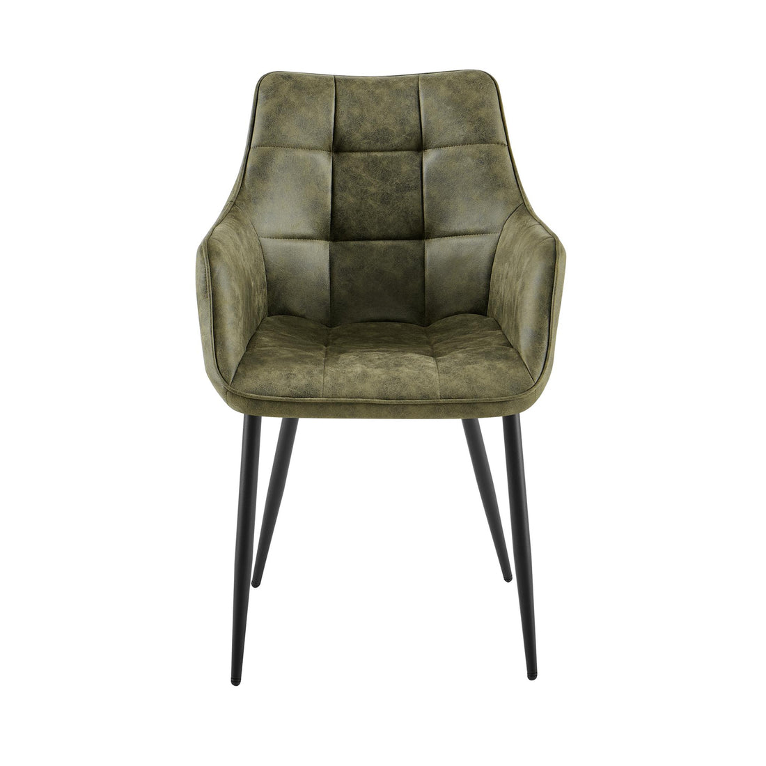 Eetkamerstoel Lucille Arm CEP 04 Army Groen - Industrieelinhuis.nl