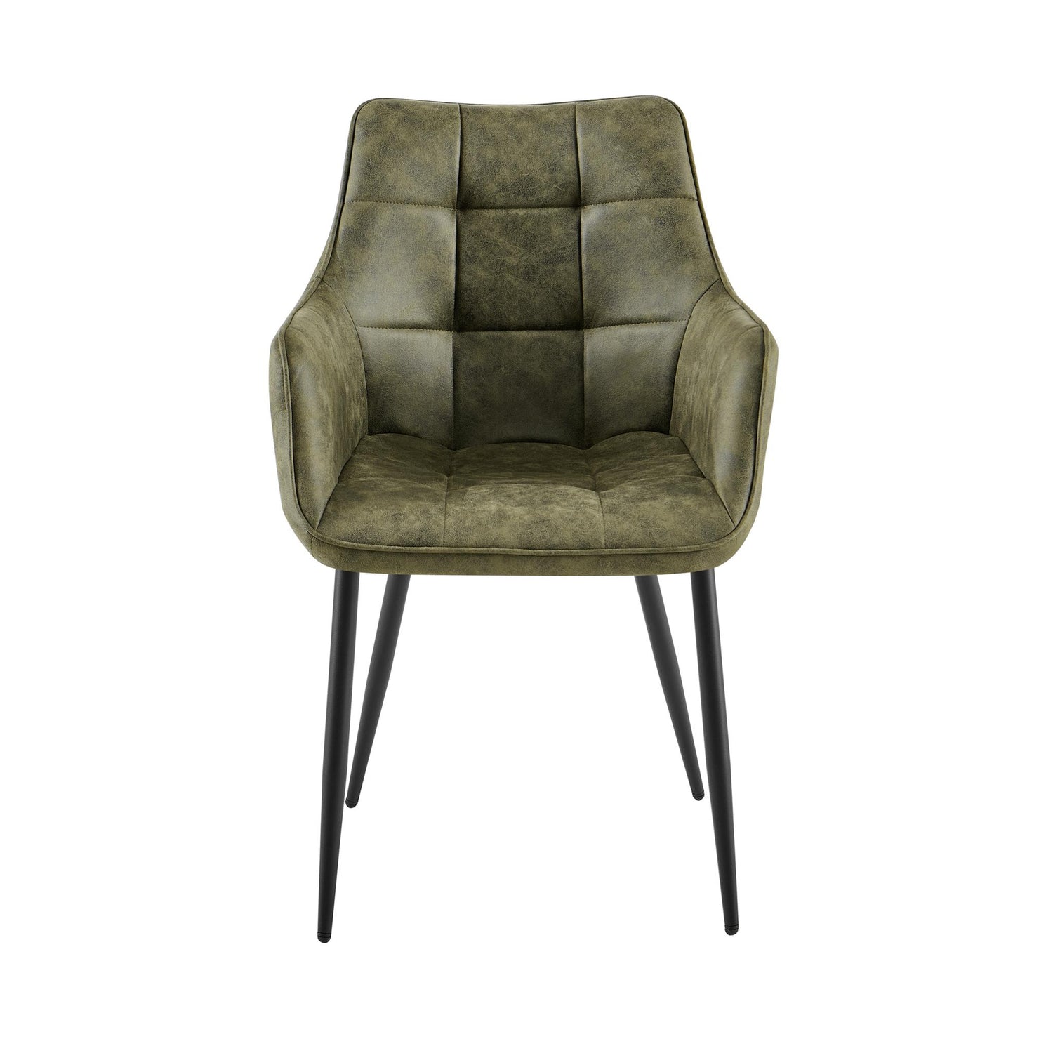 Eetkamerstoel Lucille Arm CEP 04 Army Groen - Industrieelinhuis.nl