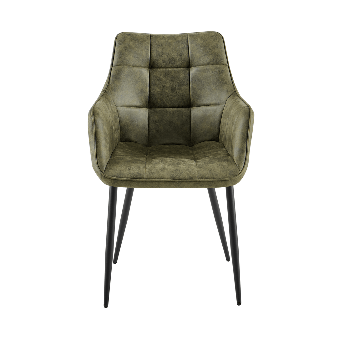 Eetkamerstoel Lucille Arm CEP 04 Army Groen - Industrieelinhuis.nl