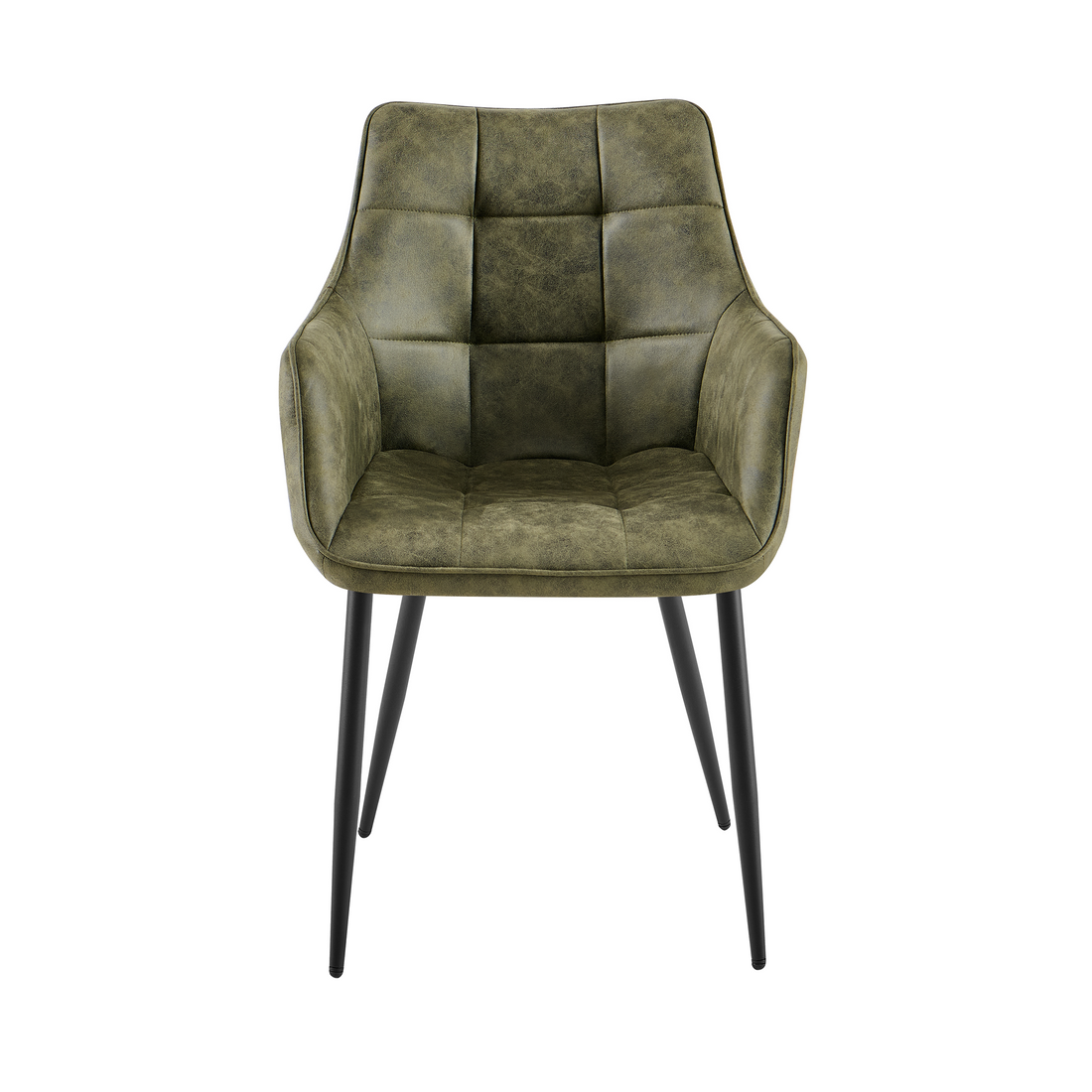 Eetkamerstoel Lucille Arm CEP 04 Army Groen - Industrieelinhuis.nl