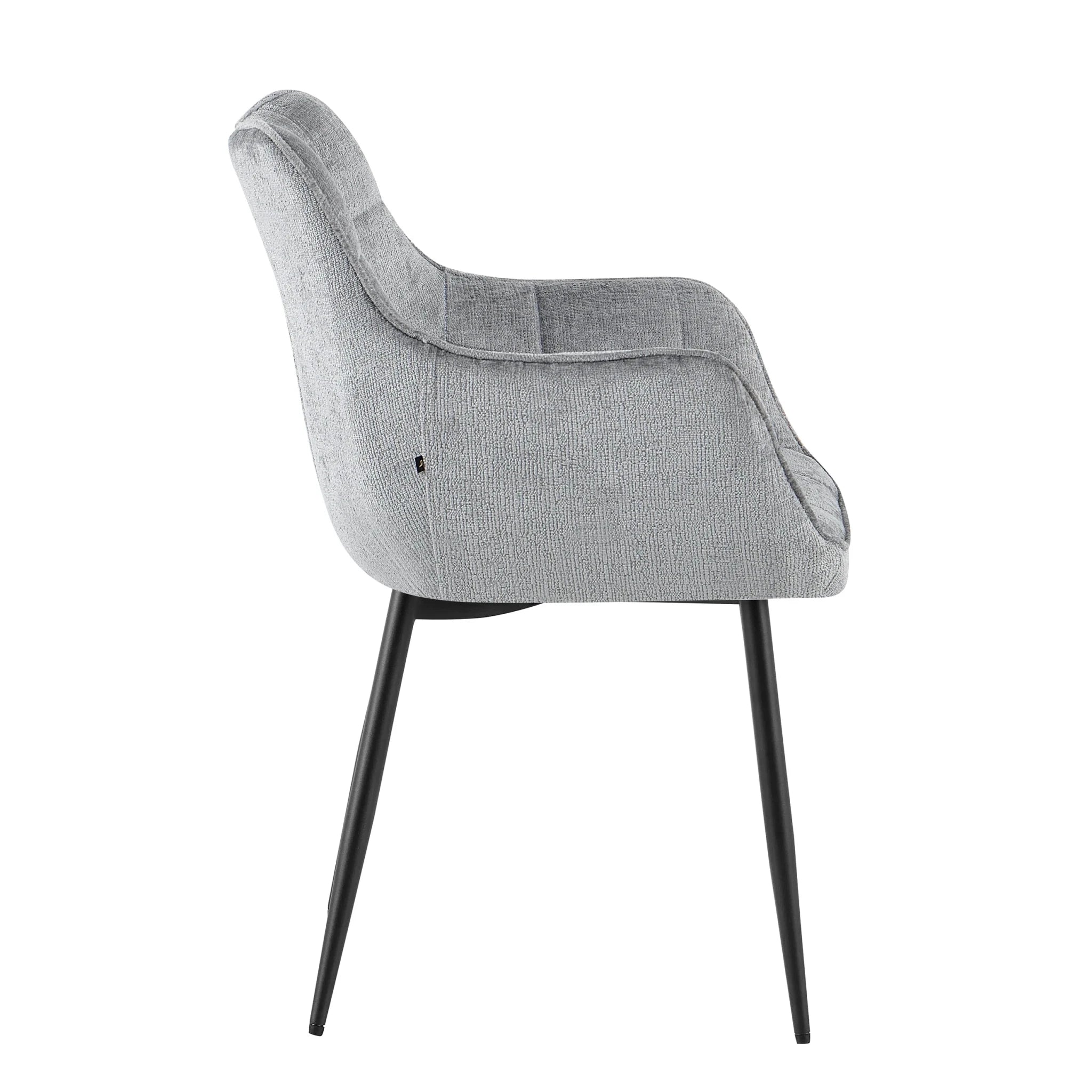 Eetkamerstoel Lucille Arm Perfect Harmony 82 Grijs - Industrieelinhuis.nl