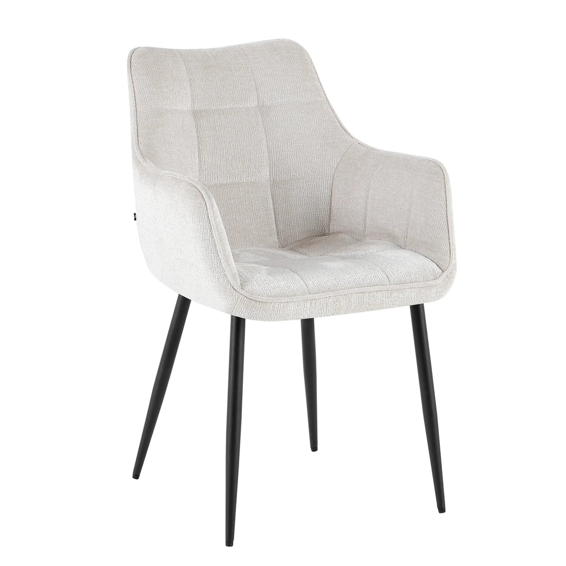 Eetkamerstoel Lucille Arm Perfect Harmony 02 Beige - Industrieelinhuis.nl