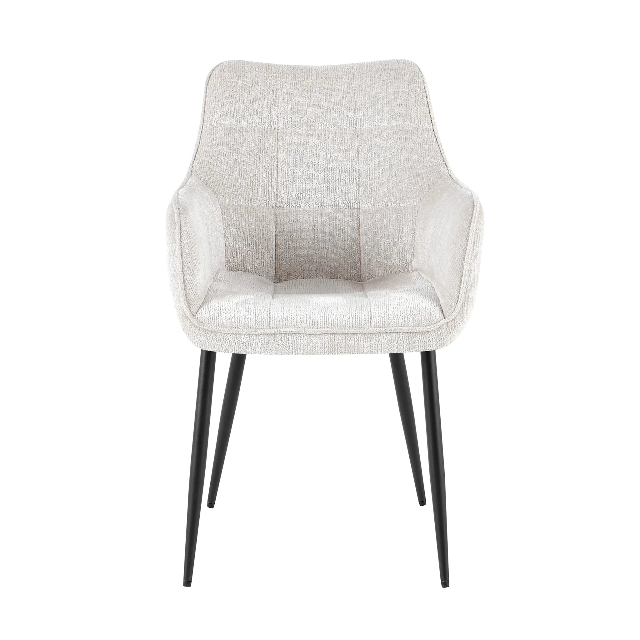 Eetkamerstoel Lucille Arm Perfect Harmony 02 Beige - Industrieelinhuis.nl