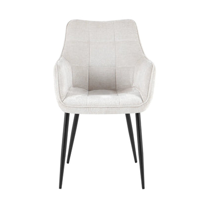 Eetkamerstoel Lucille Arm Perfect Harmony 02 Beige - Industrieelinhuis.nl