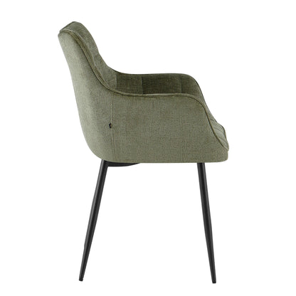 Eetkamerstoel Lucille Arm Perfect Harmony 39 Groen - Industrieelinhuis.nl