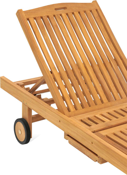 Tuin Ligstoel Teak - Industrieelinhuis.nl