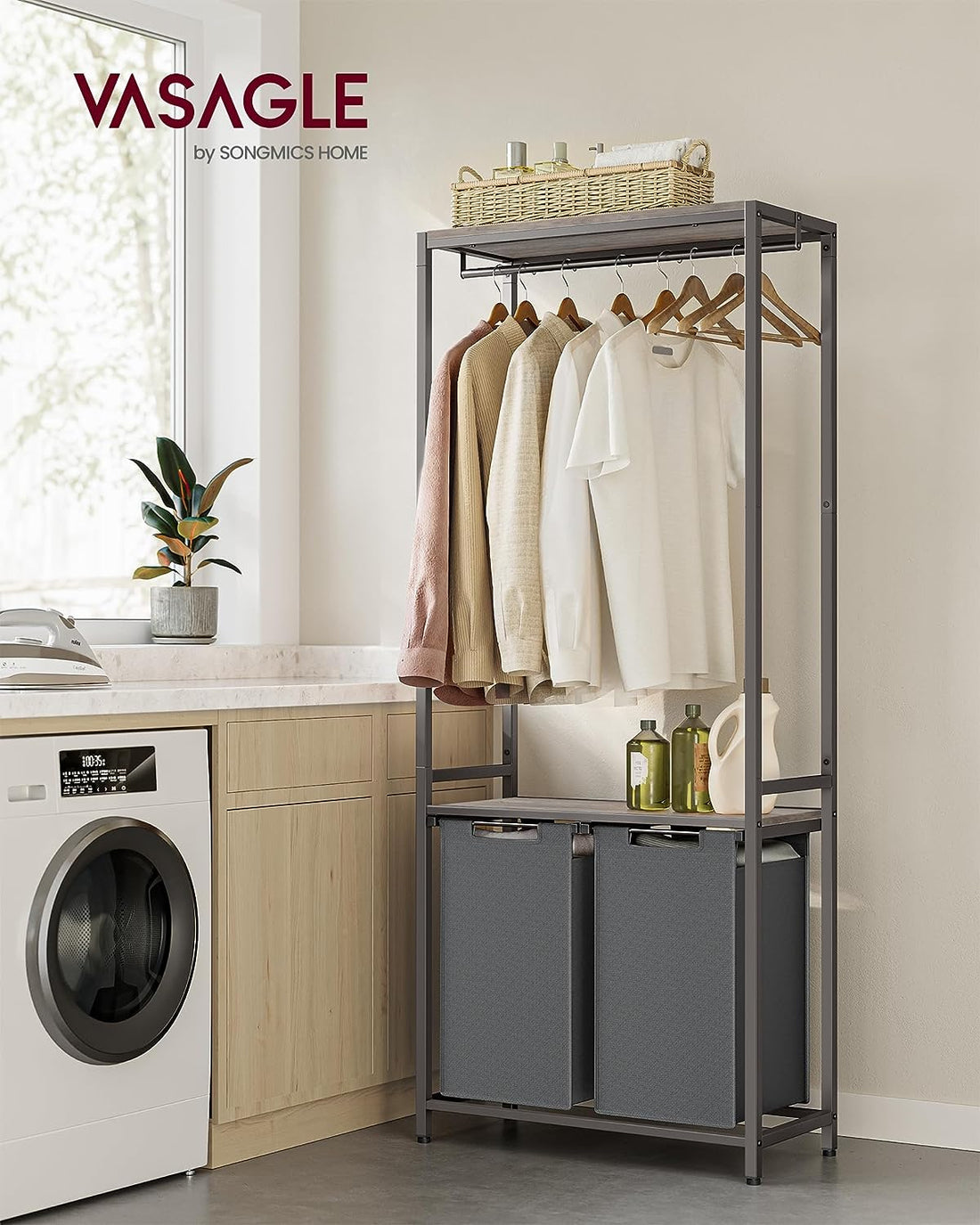 2-Delige Wasmand met Ophangrail