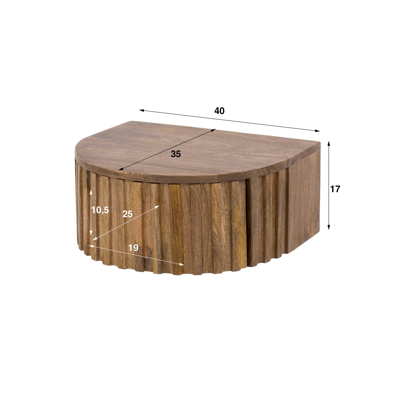 Nachtkastje Ridge 1L - Industrieelinhuis.nl