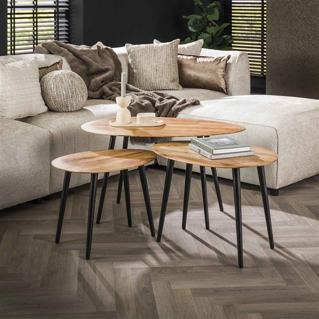 Salontafel Organic set/3