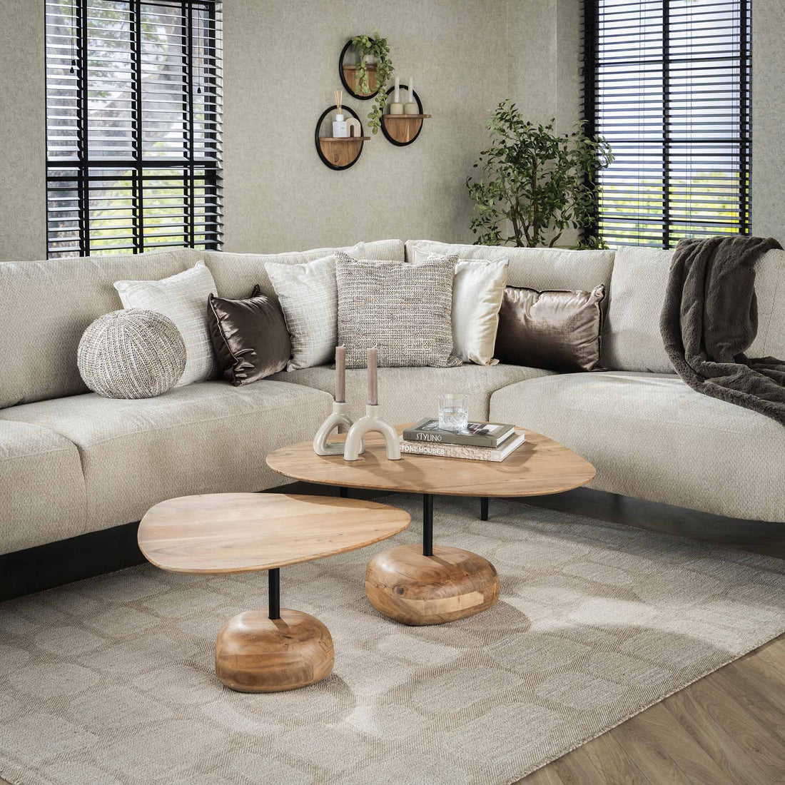 Salontafelset Triangel Zane - Industrieelinhuis.nl