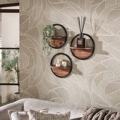 Wandschap Round set/3