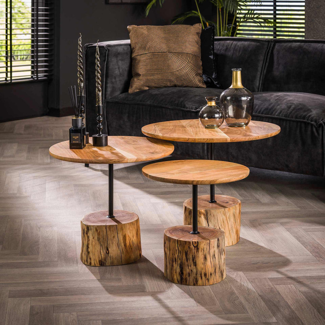 Bijzettafelset Tree (3 stuks) - Industrieelinhuis.nl