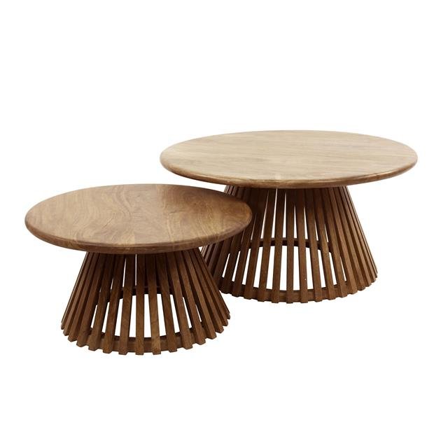 Salontafel set van 2 rond Mod