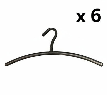 Kledinghanger ronde buis zwart - Industrieelinhuis.nl