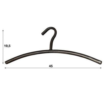 Kledinghanger ronde buis zwart - Industrieelinhuis.nl