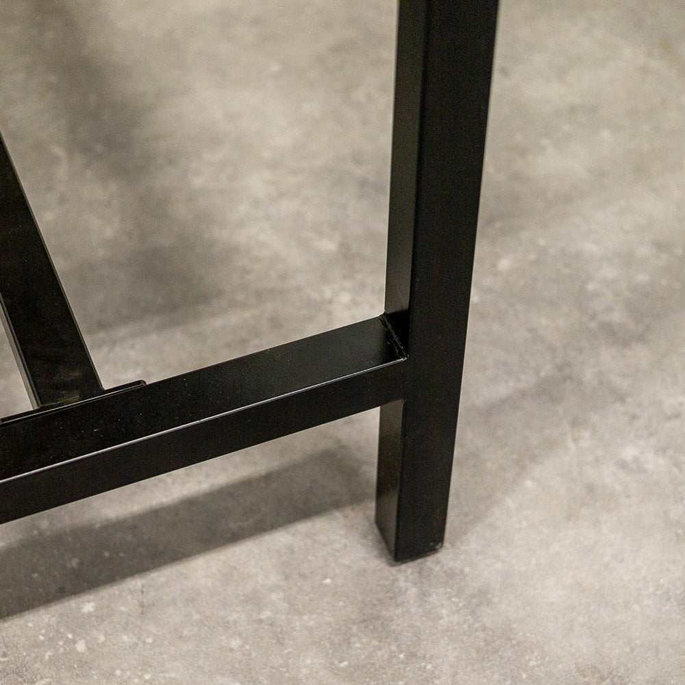 Bartafel Industrieel Design | Mangohout en Staal | 135x65x105cm