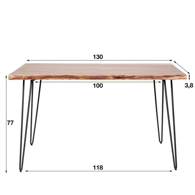 Eetkamertafel Eddie Boomstam 130 cm - Industrieelinhuis.nl