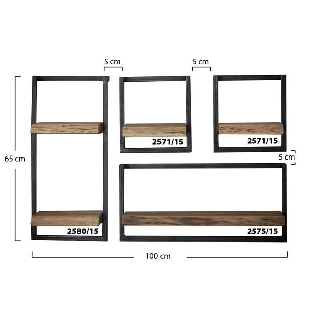 Wandplank Eddie 65 cm - Industrieelinhuis.nl