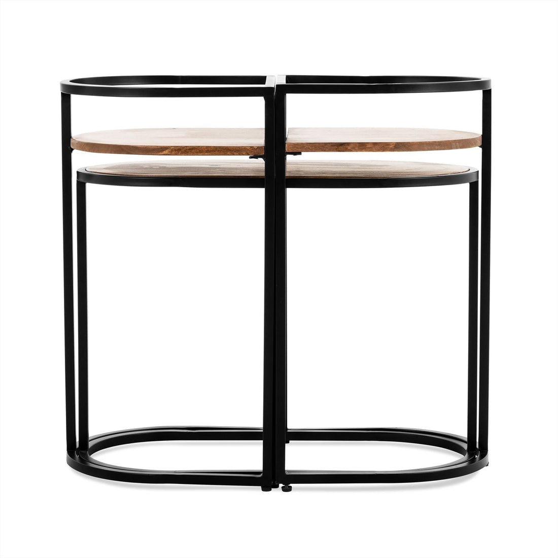 Jasmin Ovale Bijzettafel set - Industrieelinhuis.nl