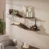 Wandplank Maya Teak S-shape set/2