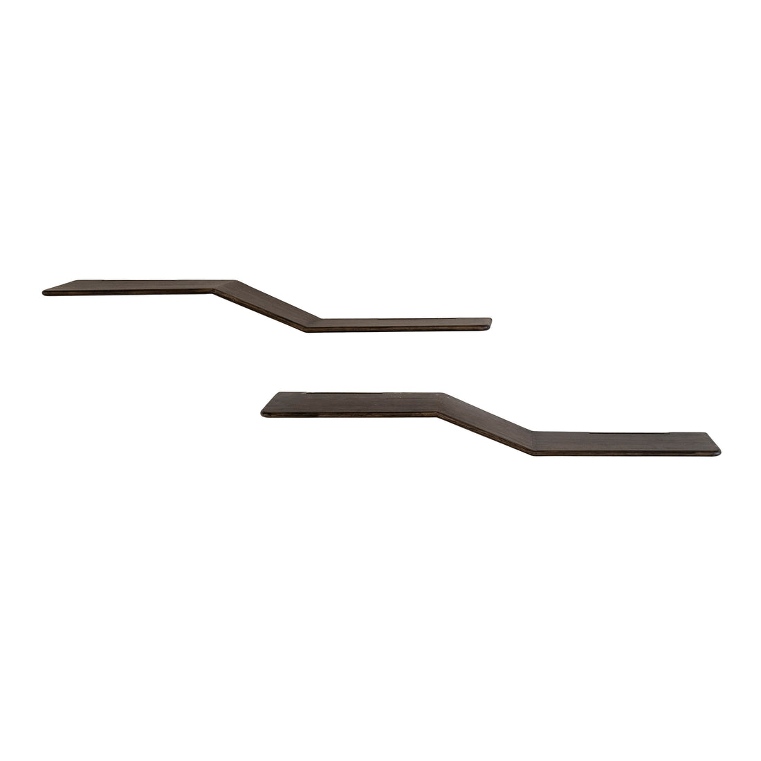 Wandplank Maya Teak S-shape set/2