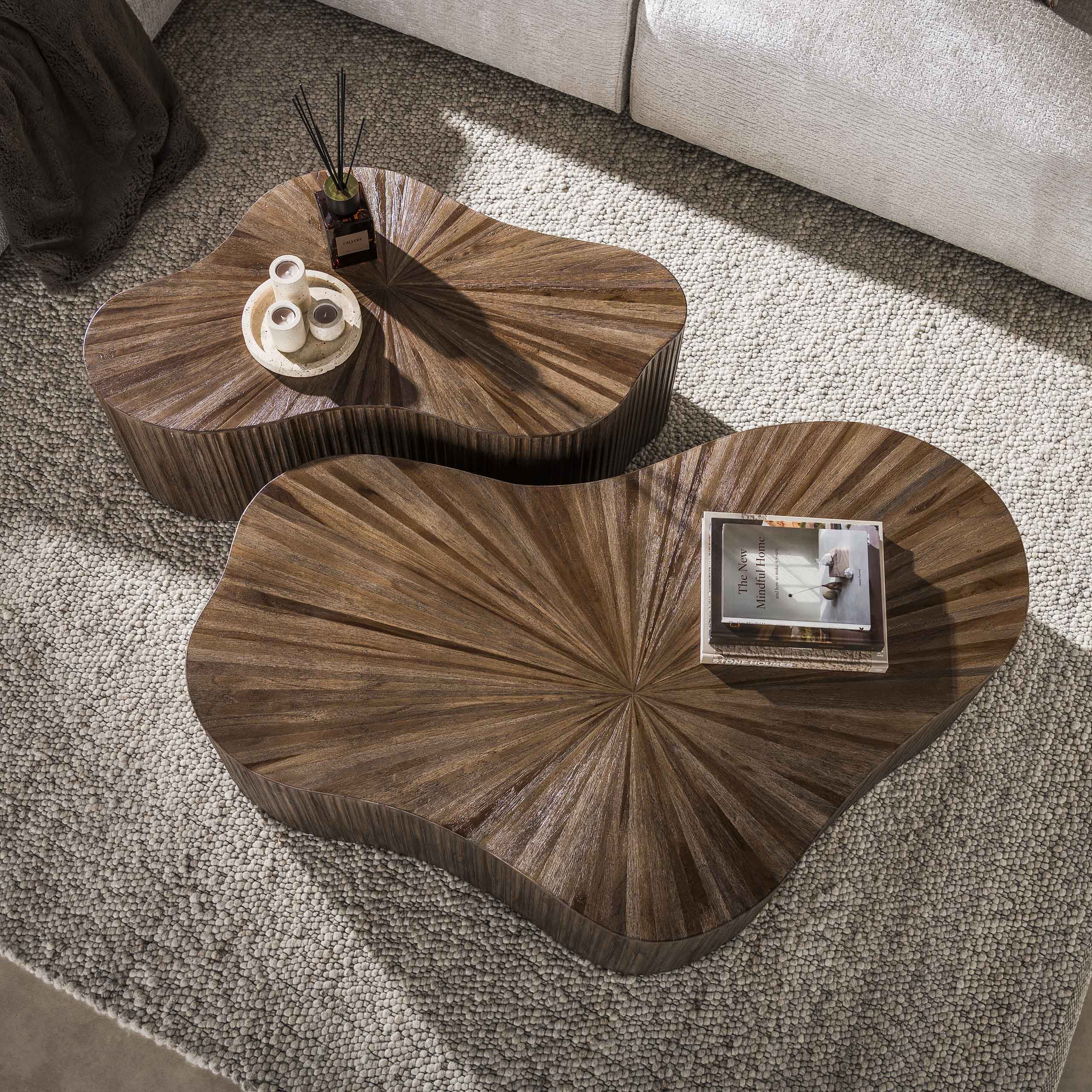 Salontafel Maya Teak XL shamrock set/2