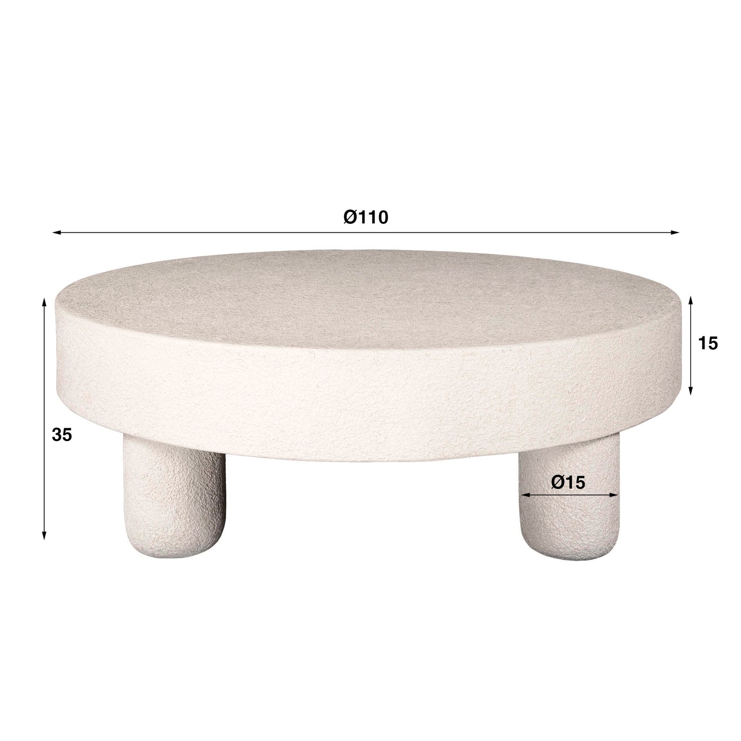 Salontafel Tommy Ø110