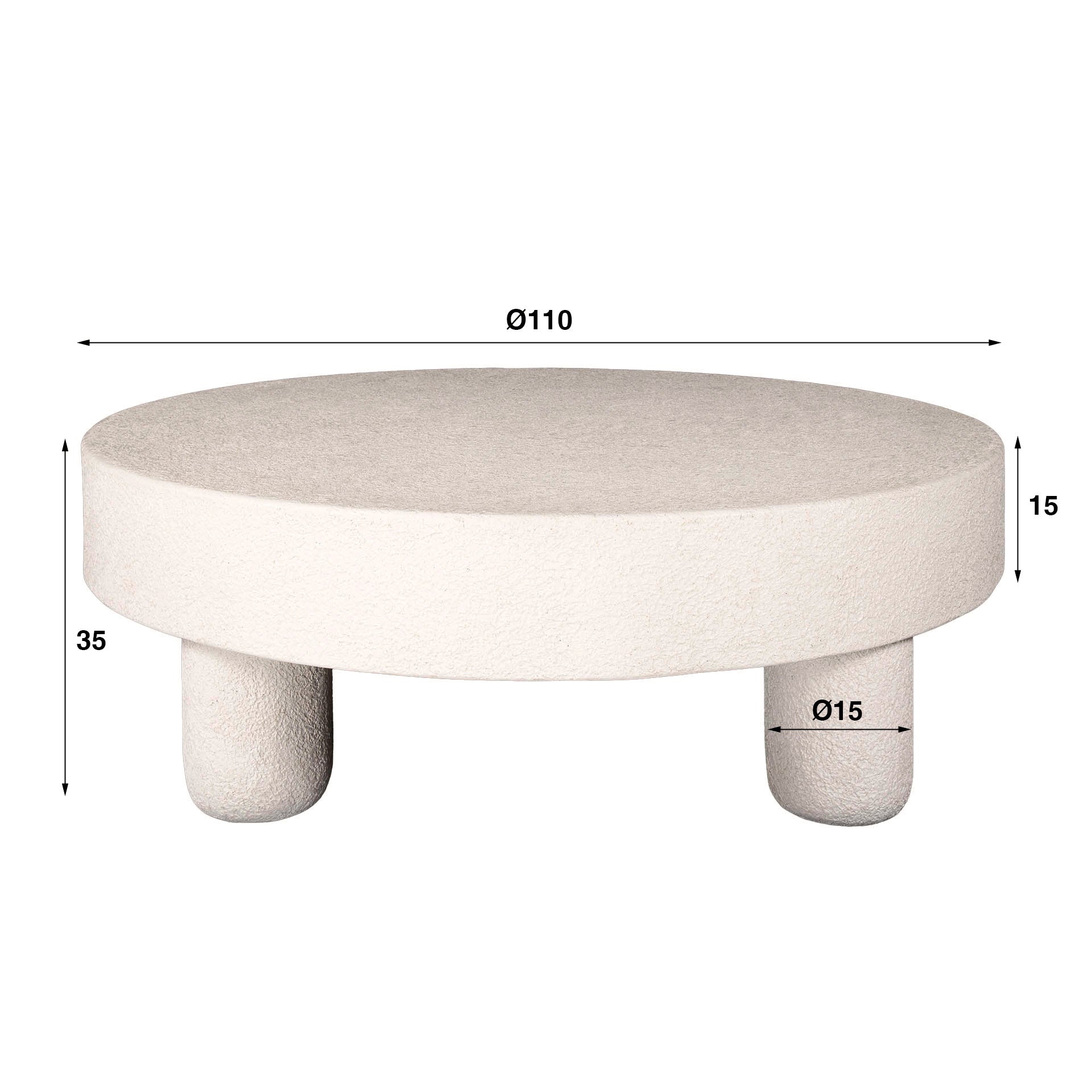 Salontafel Tommy Ø110