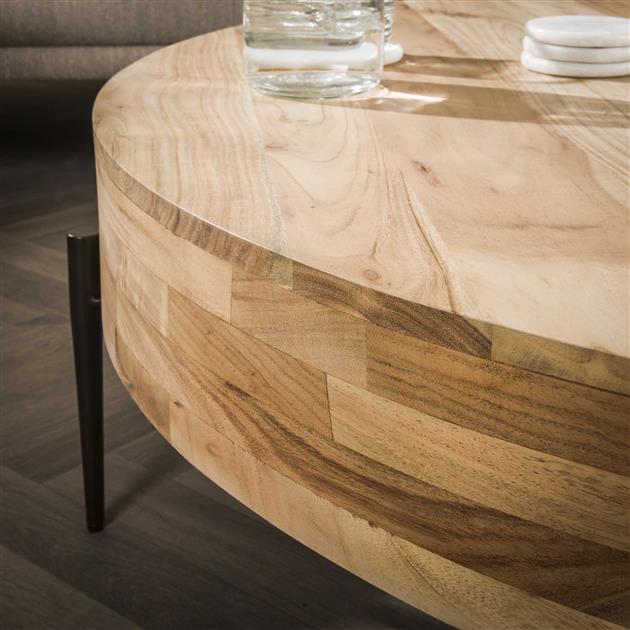 Salontafel Bulky Wood Ø120