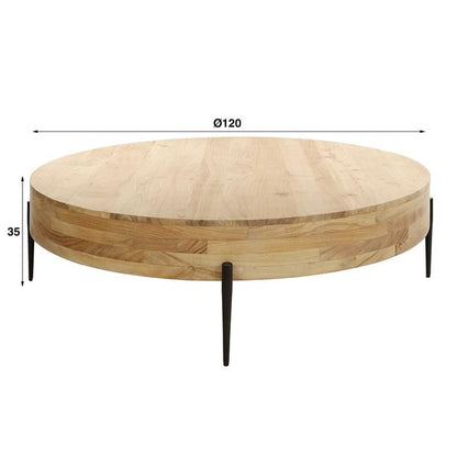 Salontafel Bulky Wood Ø120