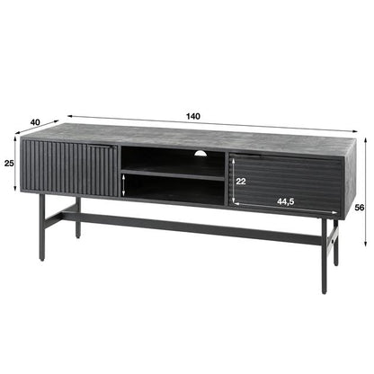 TV-meubel Mangohout Marisa 140 cm - Industrieelinhuis.nl