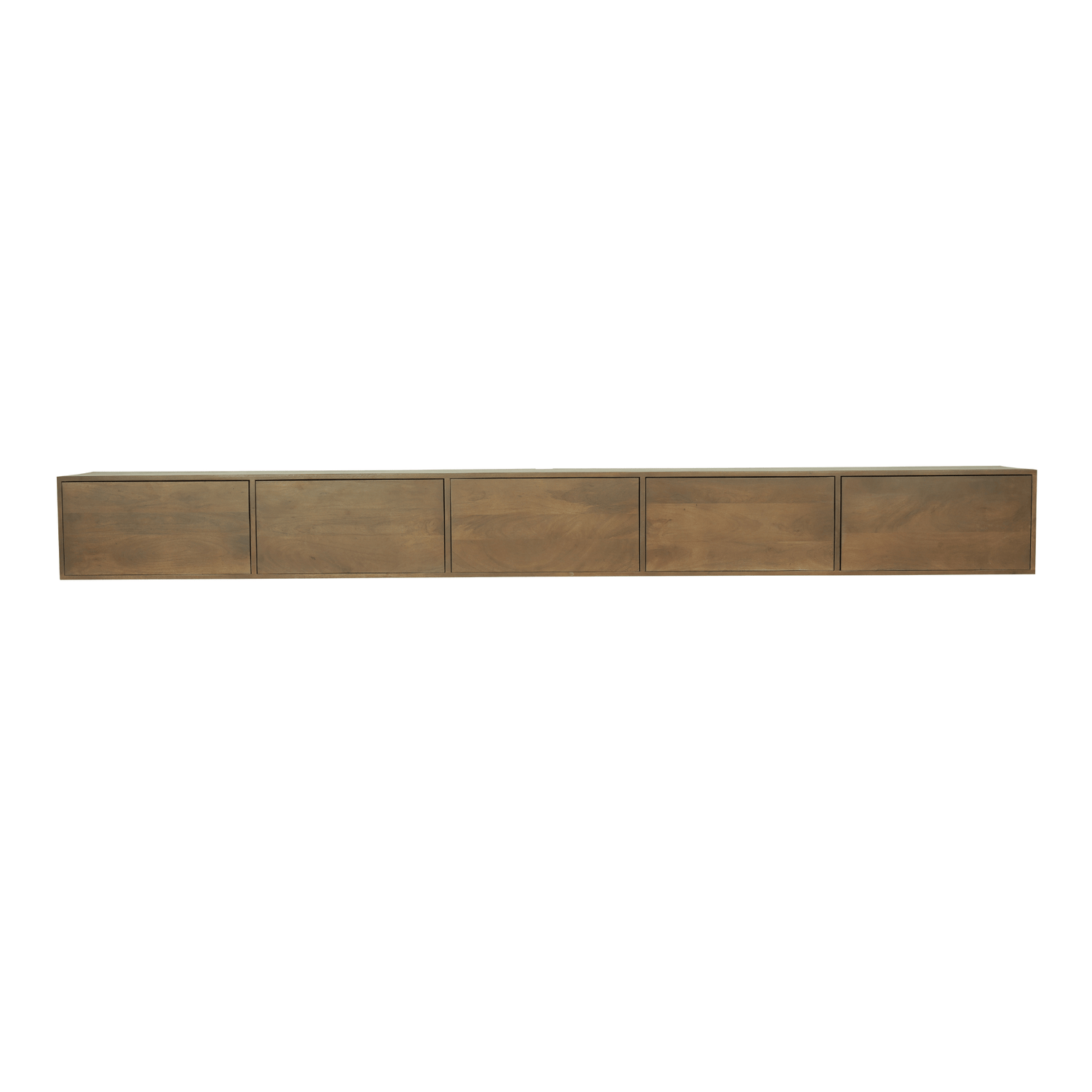 Zwevend tv meubel Vista Walnut | 280 cm - Industrieelinhuis.nl