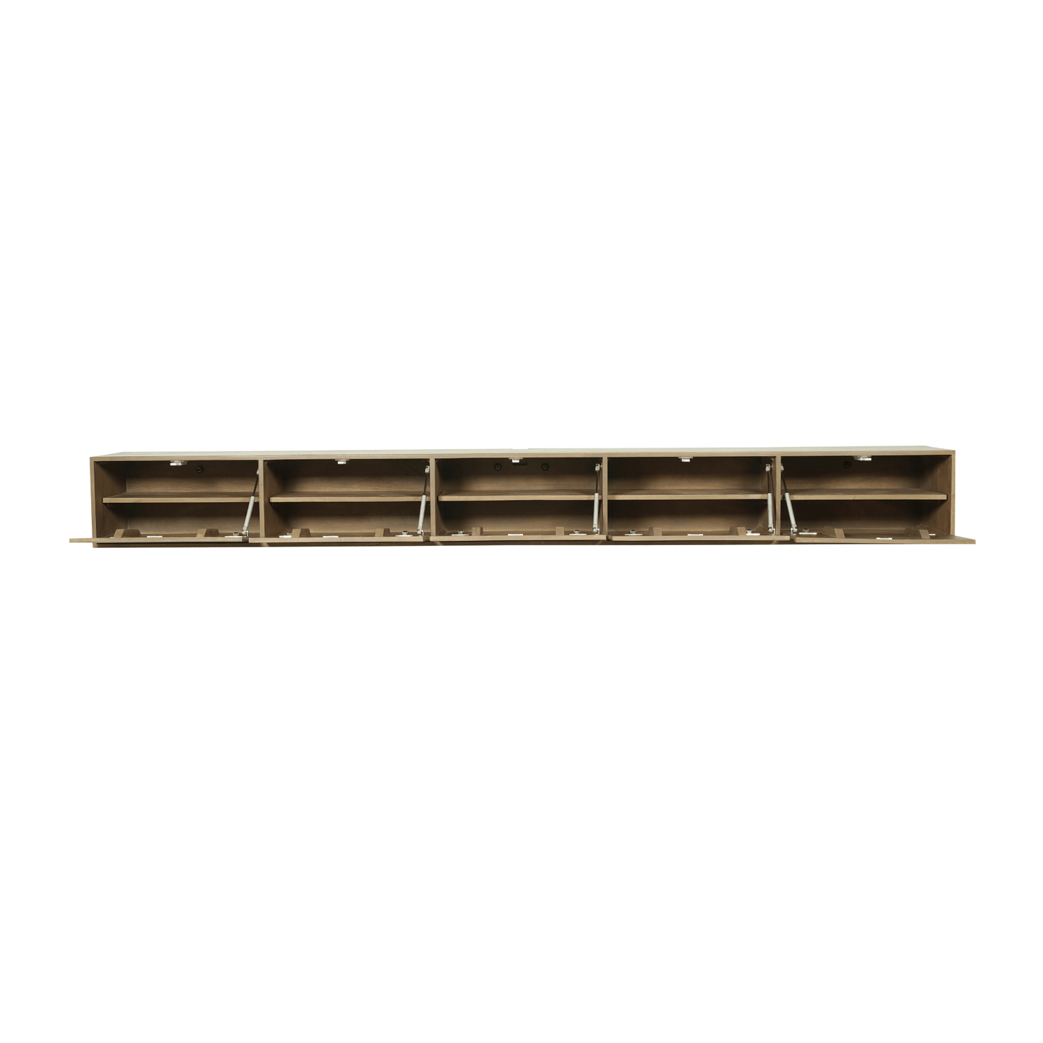 Zwevend tv meubel Vista Walnut | 280 cm - Industrieelinhuis.nl