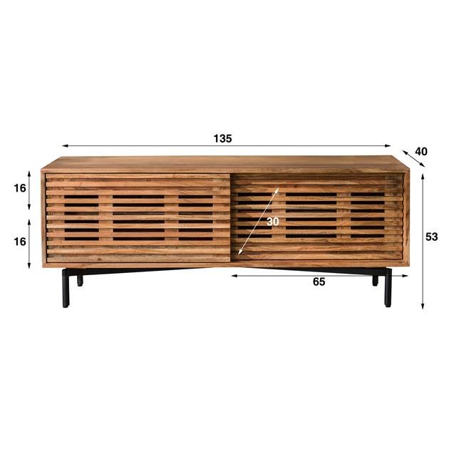 TV-meubel Shift 135 cm - Industrieelinhuis.nl
