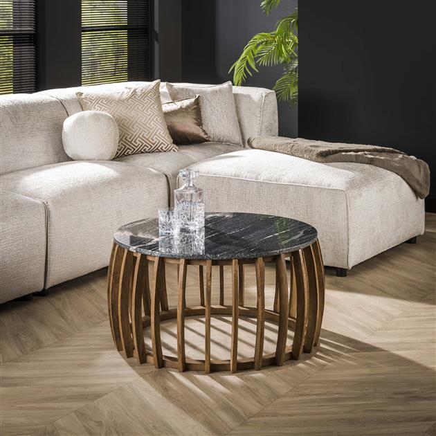 Salontafel Zwart Marmer Moon