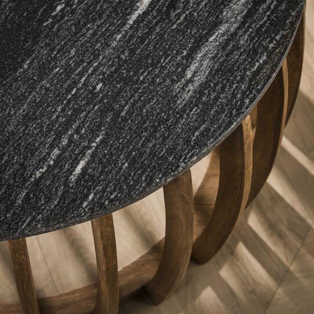 Salontafel Zwart Marmer Moon