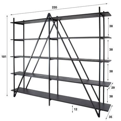 Wandrek Piero XL 220cm - Industrieelinhuis.nl