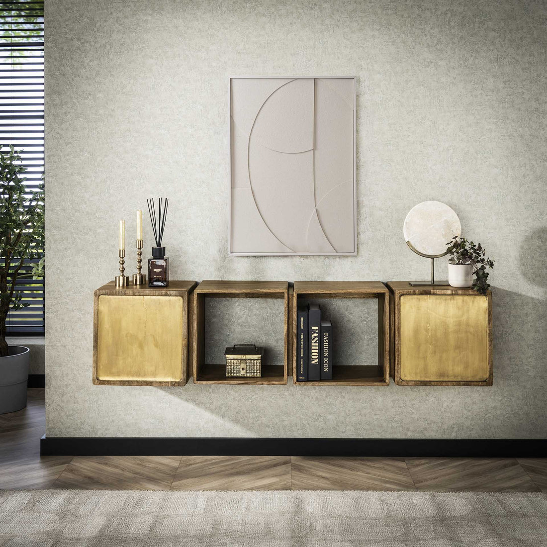 Dressoir Brass Flow - Industrieelinhuis.nl
