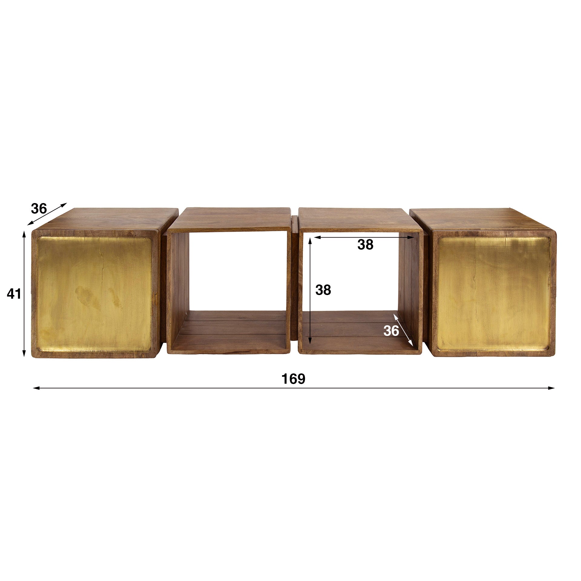 Dressoir Brass Flow - Industrieelinhuis.nl
