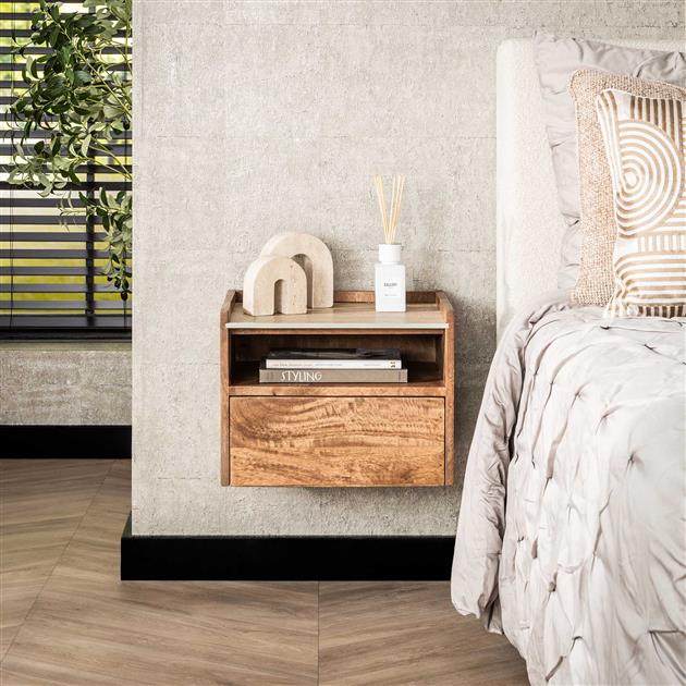 Nachtkastje Nuovo open vak 1L