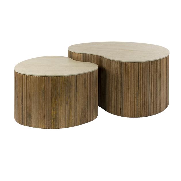 Salontafel Nuovo niervormig set/2