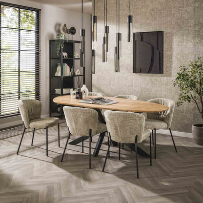 Eettafel Organisch Drift 215 cm - Industrieelinhuis.nl