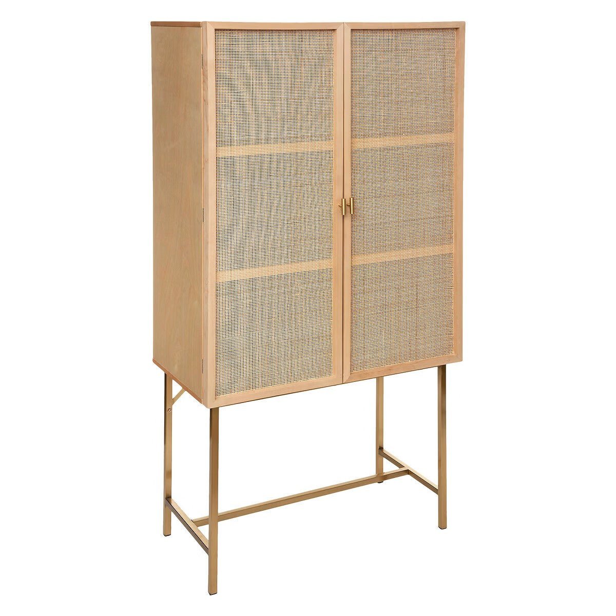 Dressoir &quot;Ibiza&quot; 2-Deurs Hoog – Natuurlijke Elegantie voor Jouw Interieur - Industrieelinhuis.nl