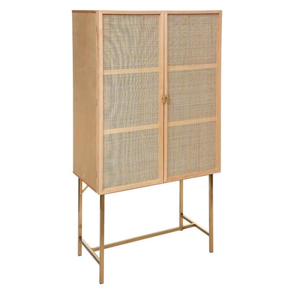 Dressoir &quot;Ibiza&quot; 2-Deurs Hoog – Natuurlijke Elegantie voor Jouw Interieur - Industrieelinhuis.nl