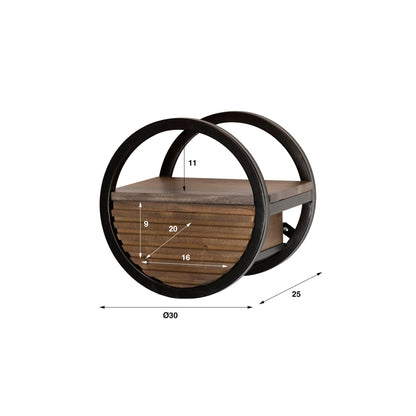 Wandschap Circular Ø30 - Industrieelinhuis.nl